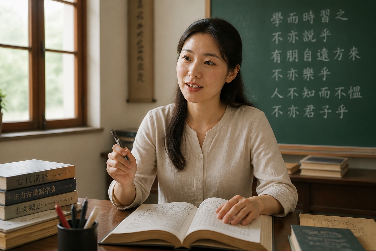 语文老师核对文言注释