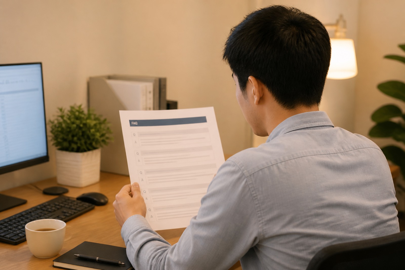 行政同事背影对照 FAQ 草稿与制度原文