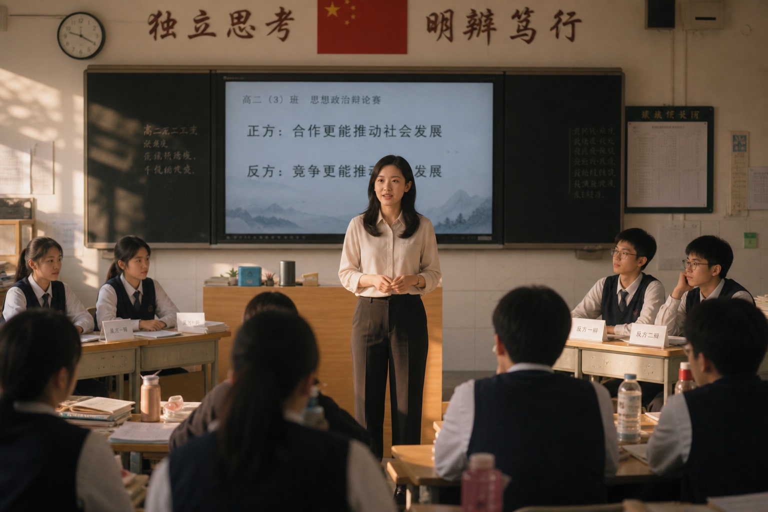 教师主持课堂辩论