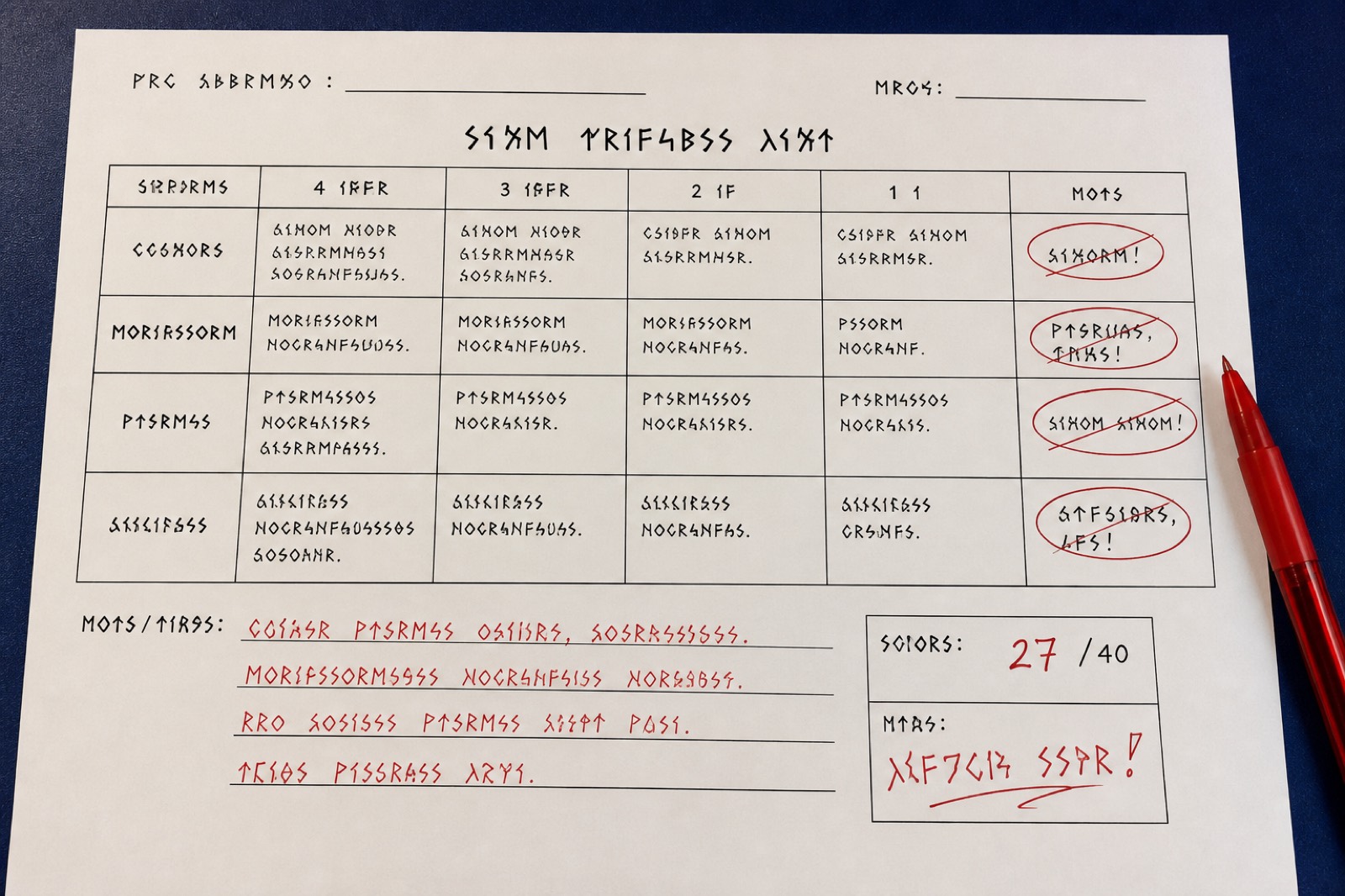 量规草稿鼓励条款被红笔圈出
