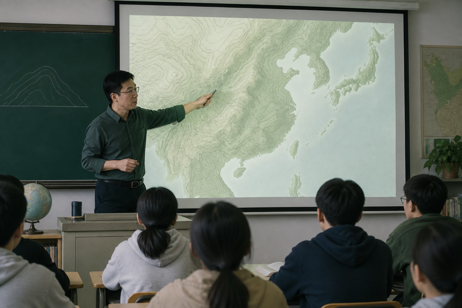七上等高线读图课投屏示意图