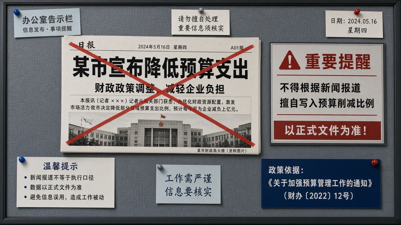 禁区告示:勿把降价新闻写成预算下调百分比