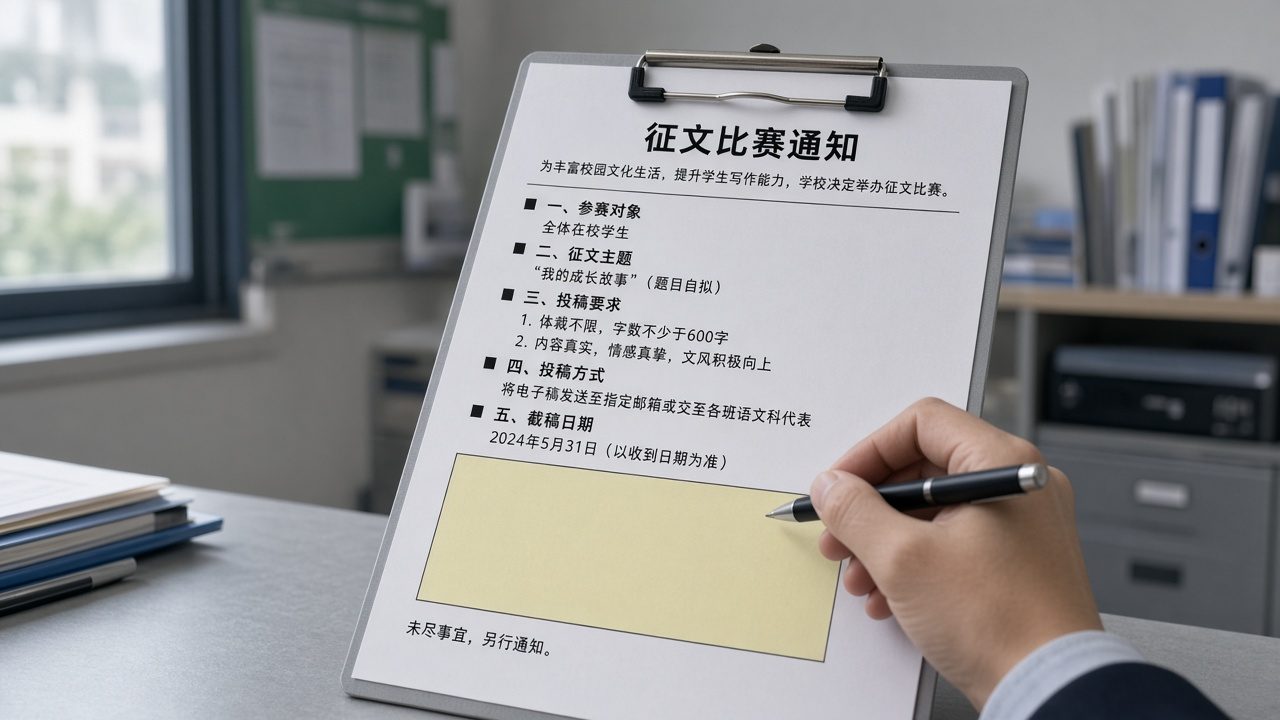 区赛课通知与AI硬性要求页