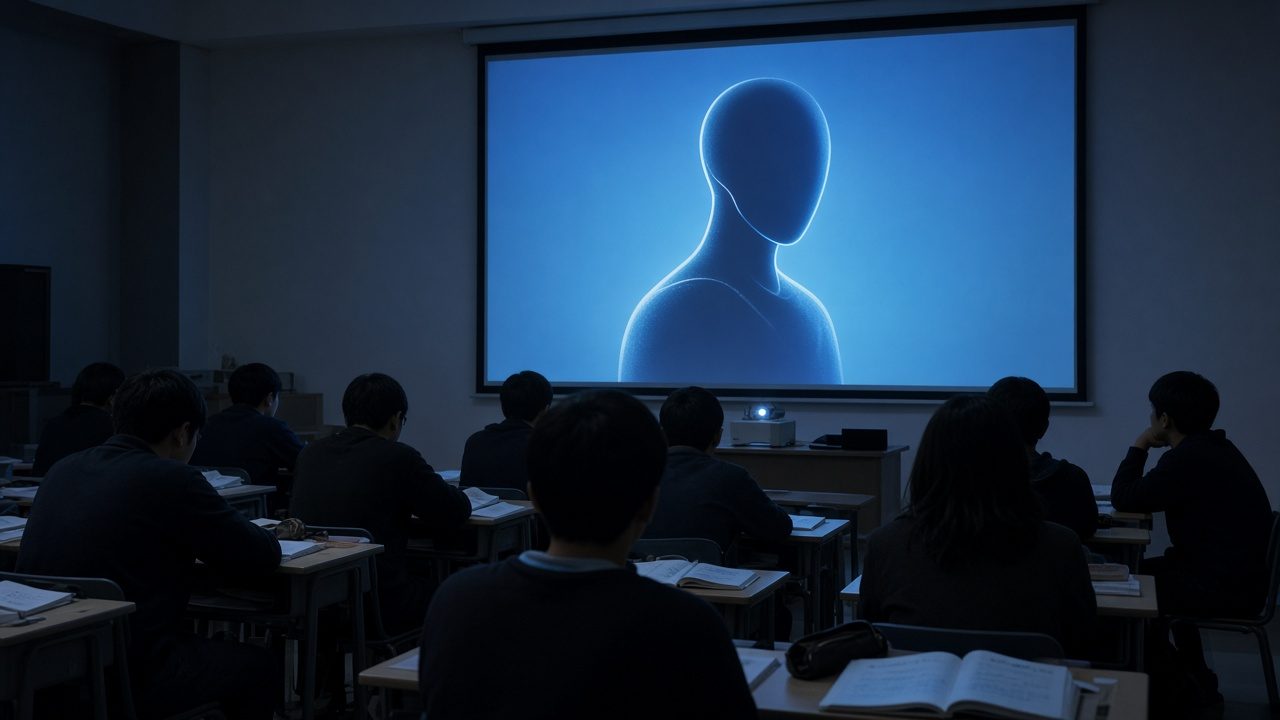 数字人讲解课件投屏画面