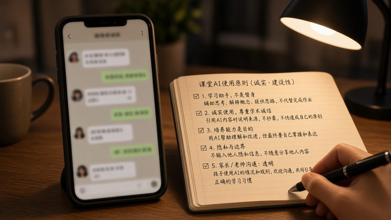 家校同步边界说明短讯