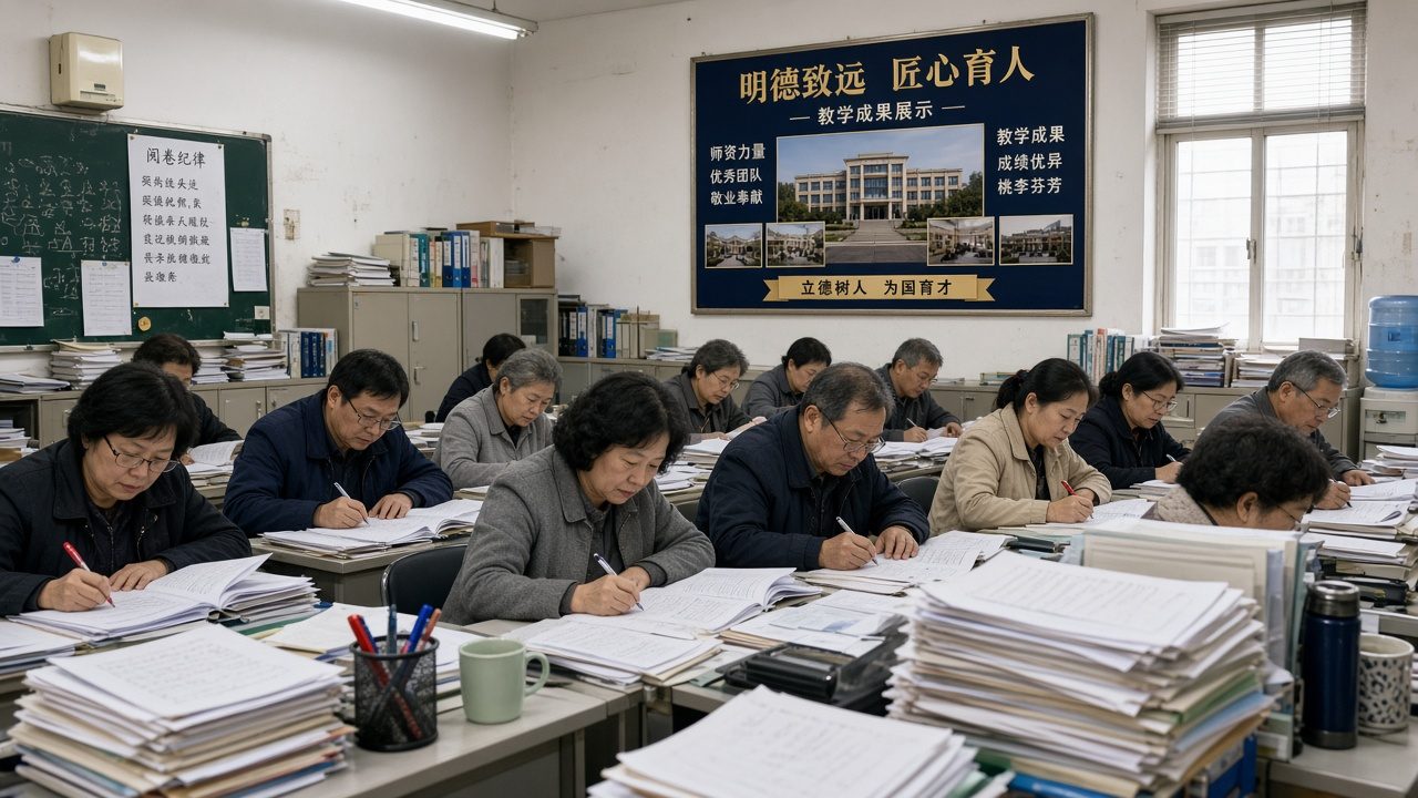 后门廊站着的日常课老师