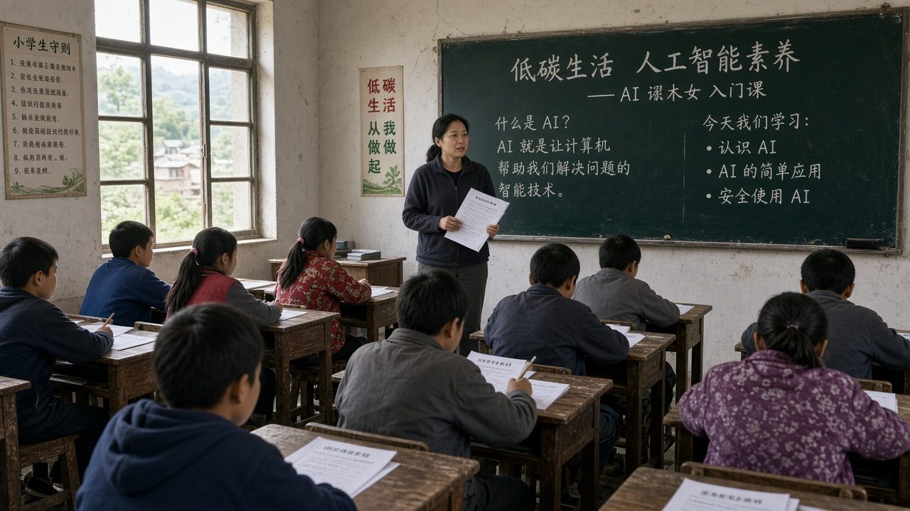 乡村低配通识课现场示意