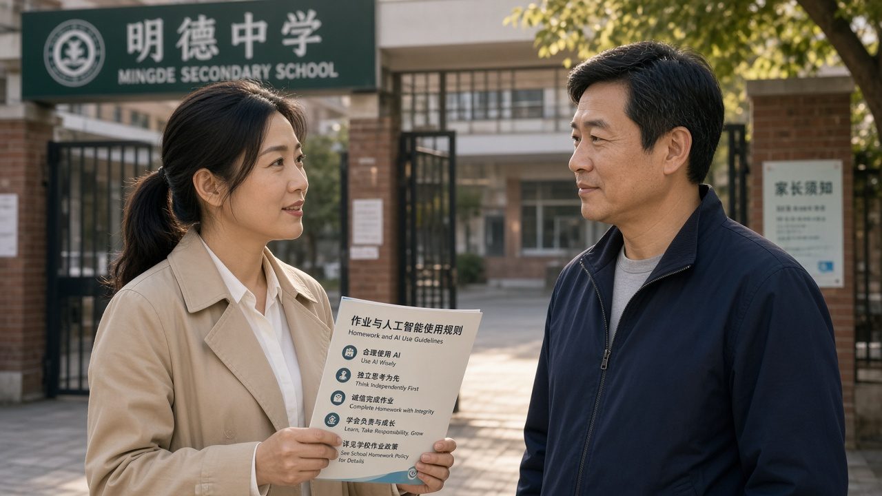 家校统一口径短讯示意