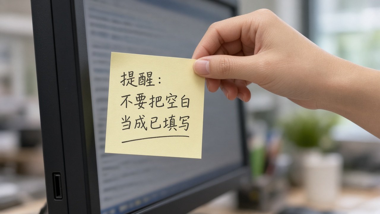 禁止补完成态的提示贴在显示器边