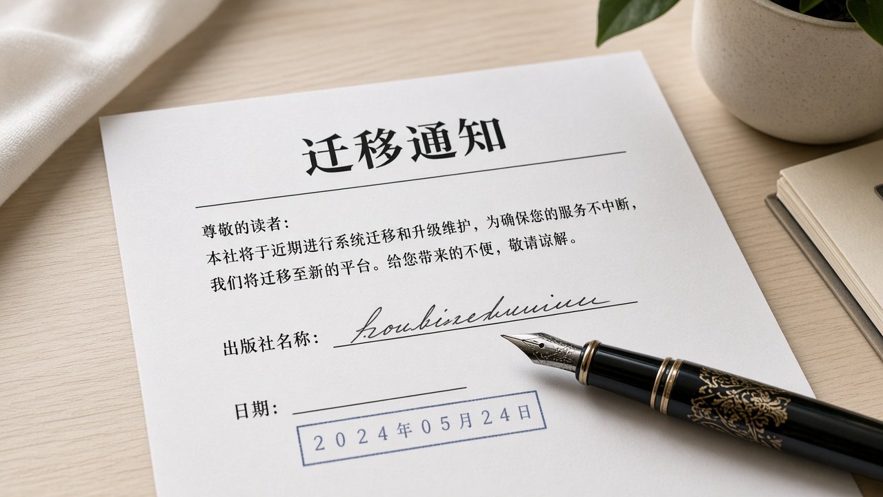 发布人签字栏已填的迁移通知单