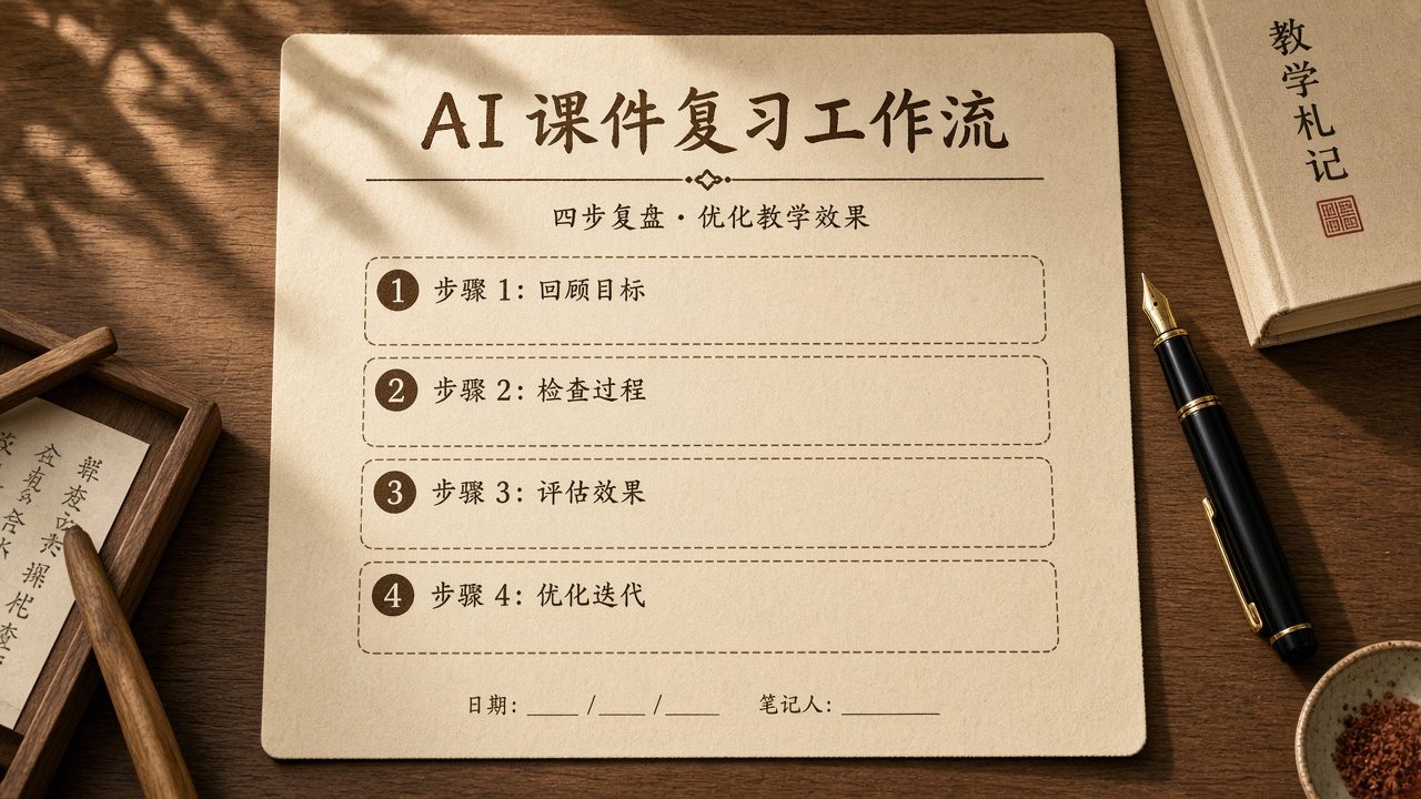 评课四步顺序卡片