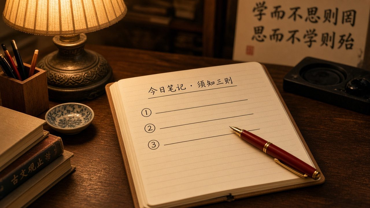 三条事实手改清单贴纸