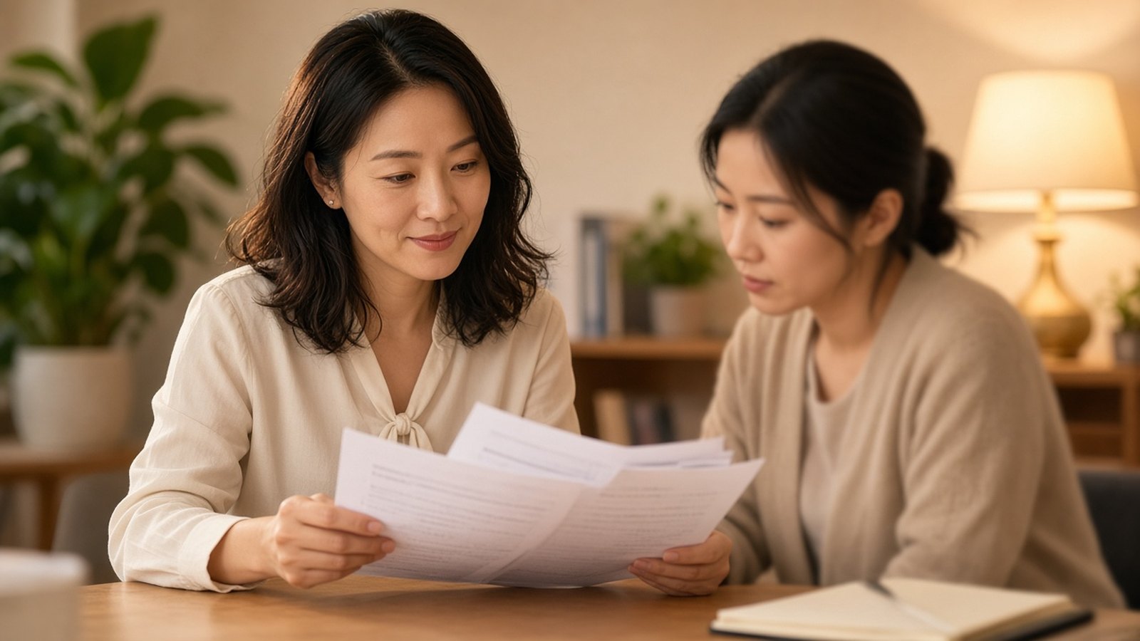 求职者面对数字人面试屏幕神色不安