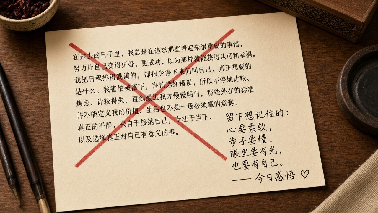 评语禁止完整段落的提示