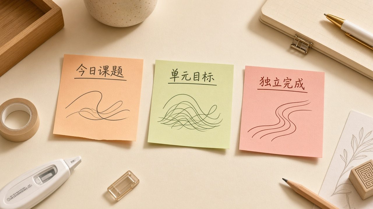 年级课时独立完成三问