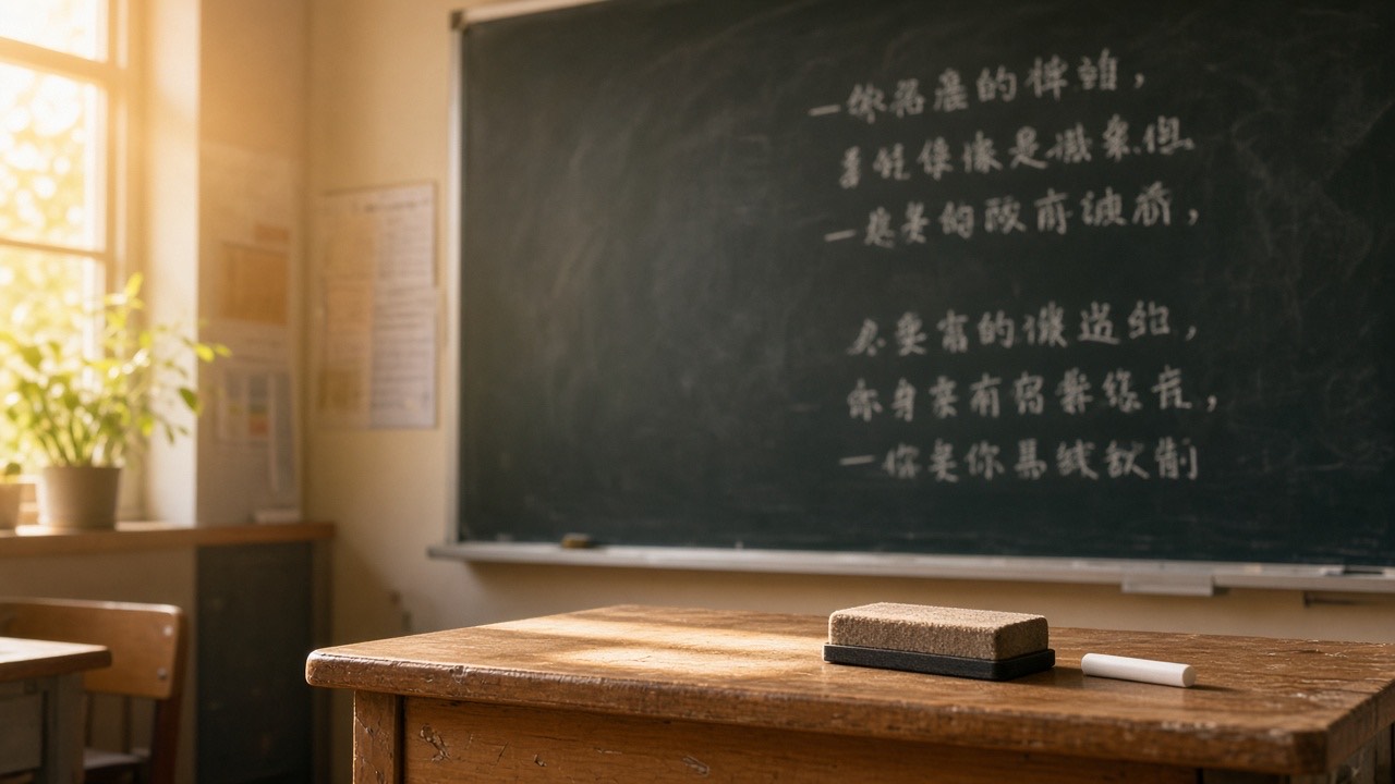 黑板右上角双目标