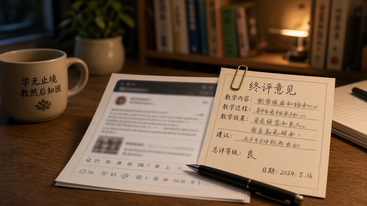 终审表与平台截图并排
