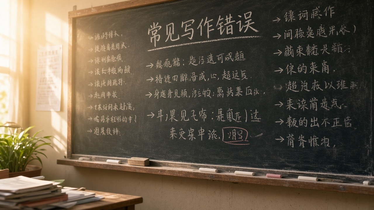 班级共性错误板书
